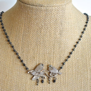 VINTAGE love  BIRD couple necklace