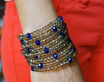 HANDMADE BEADED swarovski   WRAP