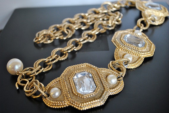 VINTAGE PEARL Belt - Etsy display picture 3