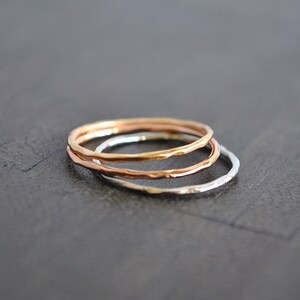 HAMMERED STACKABLE RINGS
