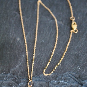 14 karat solid GOLD STAR NECKLACE. image 3