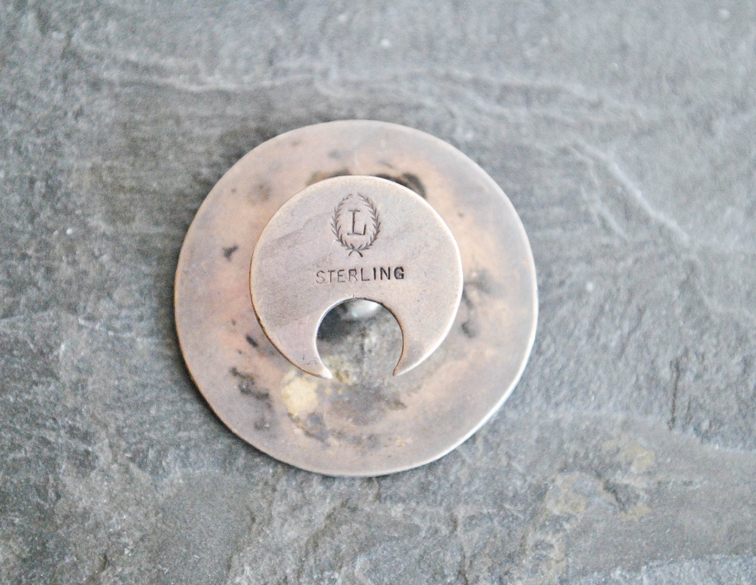Sterling Silver ITALIAN ROMAN BUTTON Cover - Etsy