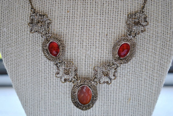 VINTAGE CAMEO NECKLACE - image 4