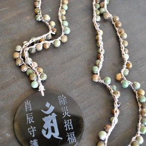 MICROMARE BLACK BUDDHA jasper necklace image 4