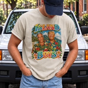T-shirt Island Boys, Trump et Epstein, mème politique drôle et offensant