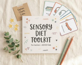 Sensory Diet Toolkit for Autism, ADHD Kids | 80 Activity Cards, Weekly Planner (Printable PDF)