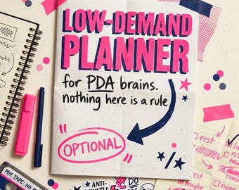 Low-Demand Planner for PDA Adults | Autonomy-First Zine (Digital Download)