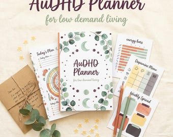 AuDHD Planner for Adult Women | Low Demand Neurodivergent Printable (PDF)