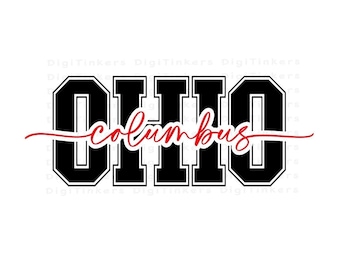 Columbus Ohio SVG PNG JPEG, Crafting Design (Digital Download)