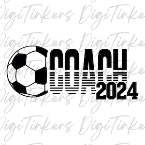 Fußball-Trainer 2024 Shirt Wertschätzung Geschenk Fußball High School College Fußballteam passende Cricut Digital Design Download SVG PNG
