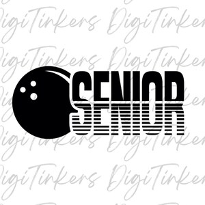 Camisa de boliche para o último ano, presente para a noite de boliche para o último ano, design de artesanato para faixa de boliche do ensino médio, download digital Cricut: SVG PNG JPEG