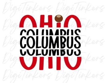Columbus Ohio Buckeye SVG, PNG, JPEG (Digital Download)