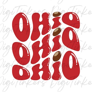 Retro Wavy State of Ohio, presente para sua camiseta, Buckeye Nut State, Ohioan Sports Senior Graduate Gift, Trendy Crafting Design SVG, png PNGWing