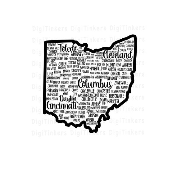 Map Of All Ohio Cities