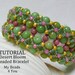 DIY Beading Instructions, PDF Beading Tutorial, Beaded Bracelet Tutorial, Embellished Bracelet Pattern,How to Bead, Seed Bead Tutorial
