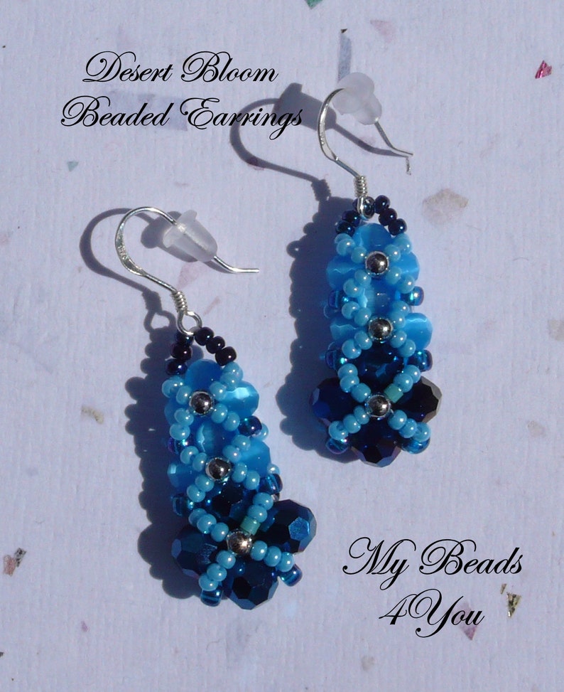 PDF Beaded Earrings Tutorial Beaded Earring Pattern Seed Bead - Etsy UK