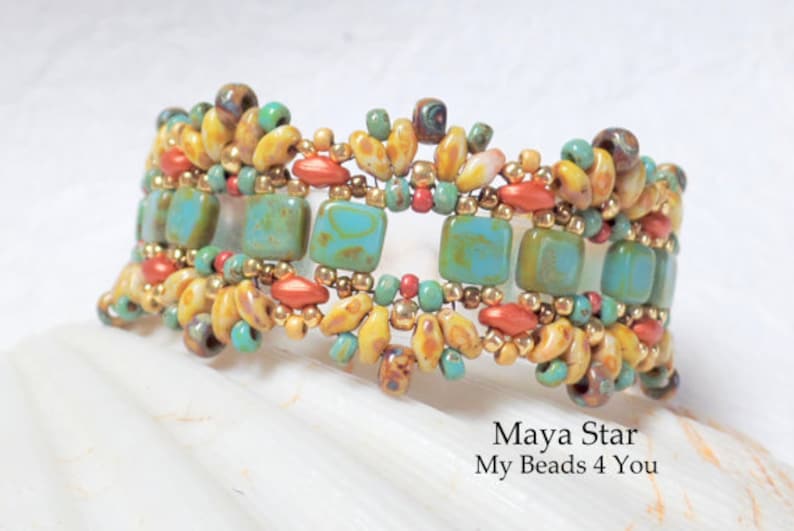 Beading Kits Bead Packs With Tutorial Pattern Bracelet Kit Etsy