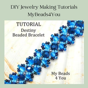 Beading Tutorial,PDF Beaded Bracelet Pattern,Embellished Bracelet Pattern,Beadwoven Bracelet Pattern,Seed Bead Tutorial,PDF Beading Pattern