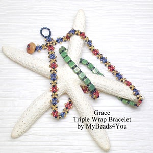 Handmade Bracelet For Women Birthday Gift Triple Wrap Seed Bead Bracelet Turquoise Bracelet Multi Layer Color Wrap Beaded Bracelet image 4