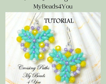 Beading Patterns and Tutorials, Beading Instructions, Super Duo Bead Pattern, DIY Jewelry Making Beading Supplies, Tutorials My Beads 4 You