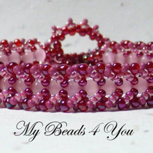 Beading Tutorials and Patterns, Flat Spiral Bracelet Tutorial, Easy Seed Bead Pattern, Jewelry Making Bracelet Pattern, MyBeads4You Tutorial image 5