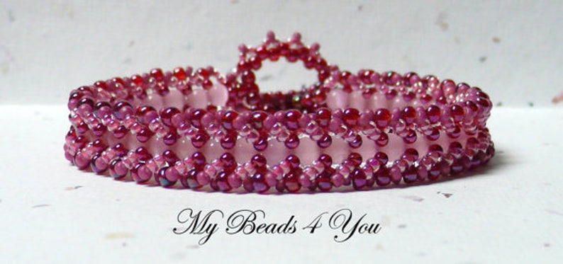 Beading Tutorials and Patterns, Flat Spiral Bracelet Tutorial, Easy Seed Bead Pattern, Jewelry Making Bracelet Pattern, MyBeads4You Tutorial image 5