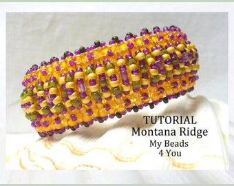 Bracelet Beading Tutorials, DIY Seed Bead Bracelet Pattern, Jewelry Making Supplies, Ladder Stitch Jewelry, DIY Gift Ideas, Beading Supplies