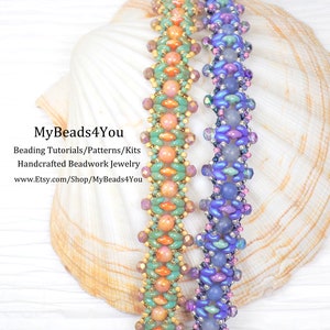 Bracelet Beading Tutorial PDF Seed Bead Pattern Instant Download Beadwork Instructions DIY Jewelry Making Beads, Supplies MyBeads4You image 9