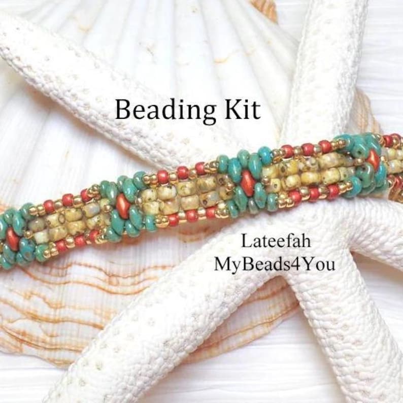 Seed Bead Bracelet Beading Kit With Tutorial - Etsy