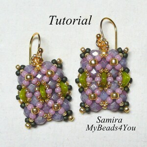 DIY Beading Tutorial, Beading Pattern, Jewelry Tutorial,Beading Instructions,Seed Bead Tutorial, Superduo Tutorial, Bead Pattern,MyBeads4You image 3