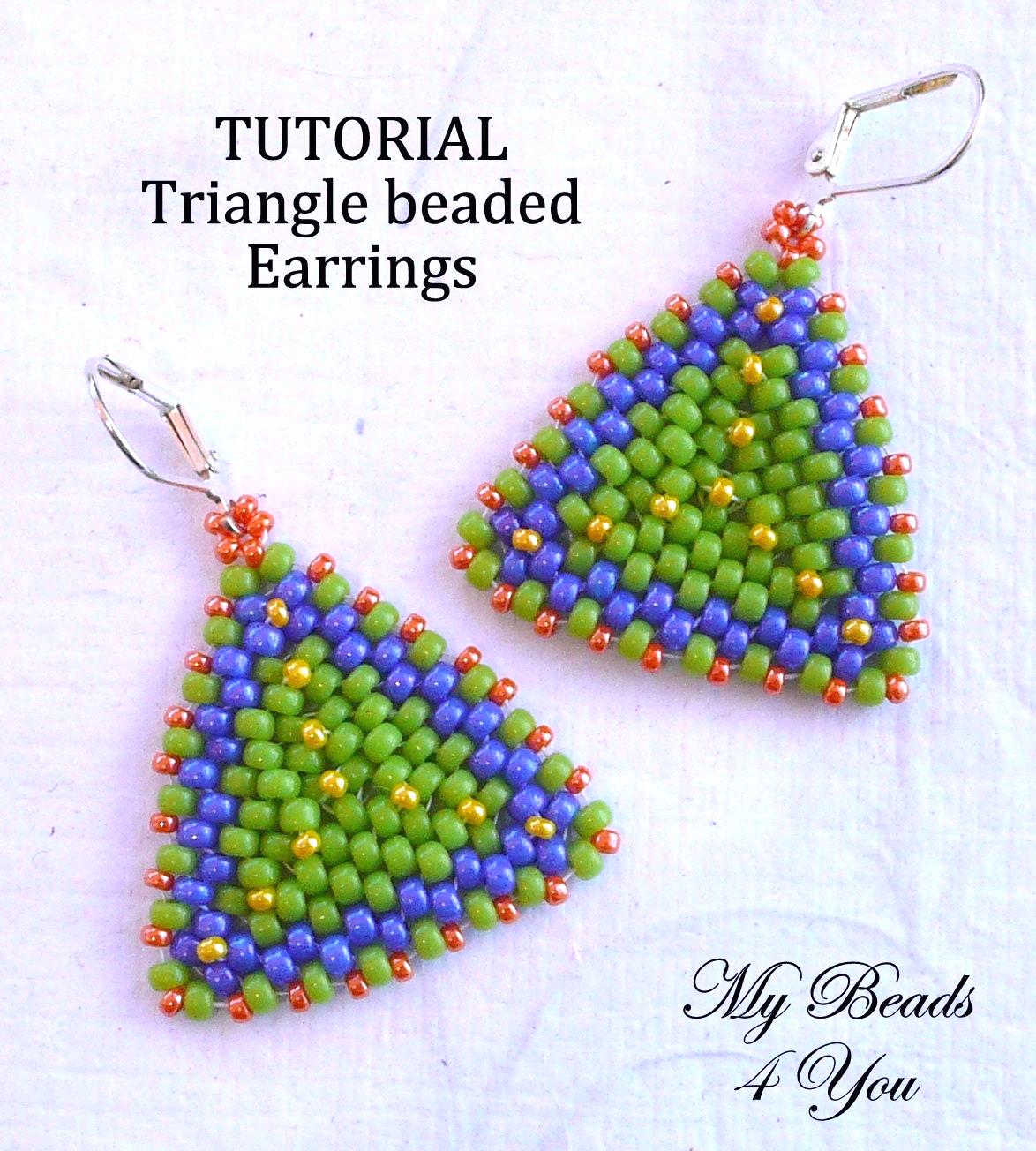 Beading Tutorials and Patterns, Easy Jewelry Making Seed Bead Triangle ...