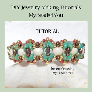 Bracelet Beading Tutorial PDF Seed Bead Pattern Instant Download Beadwork Instructions DIY Jewelry Making Beads, Supplies MyBeads4You image 1