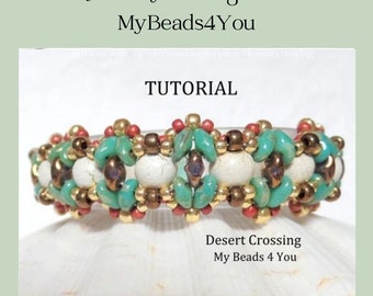 Bracelet Beading Tutorial - PDF Seed Bead Pattern - Instant Download Beadwork Instructions - DIY Jewelry Making Beads, Supplies MyBeads4You