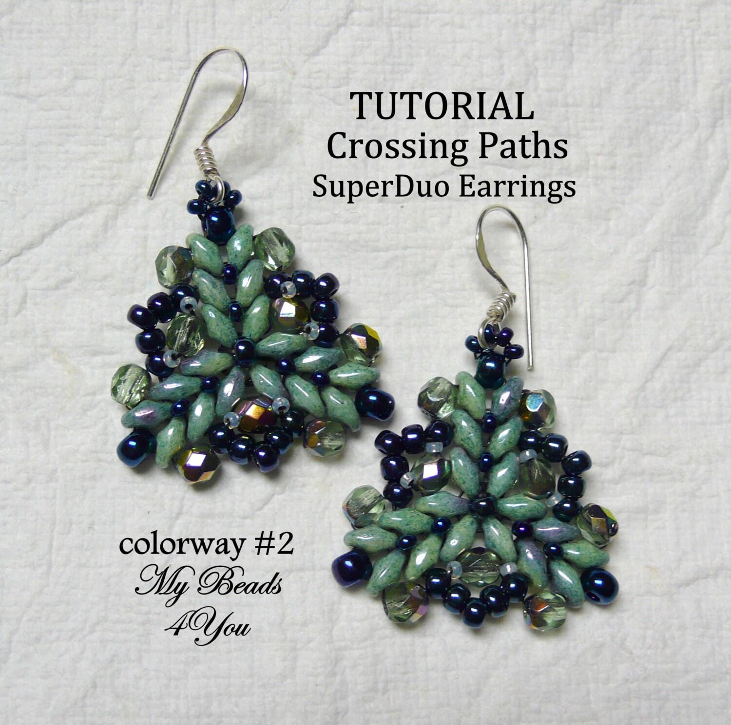 Pdf Tutorial Earrings Superduo Seed Bead Zoom