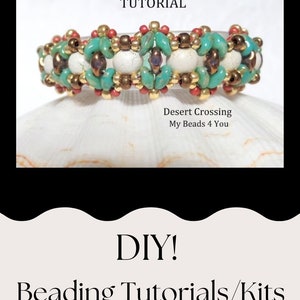 Bracelet Beading Tutorial PDF Seed Bead Pattern Instant Download Beadwork Instructions DIY Jewelry Making Beads, Supplies MyBeads4You image 10