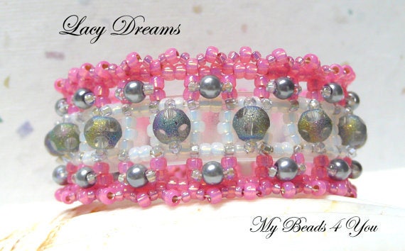 Gift For Her Beaded Bracelet Seed Bead Bracelet Cuff | Etsy