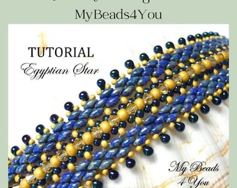 Tutorial e modelli di perline, modello di braccialetto in PDF, tutorial fai da te con perline, tutorial facile per creare gioielli, modelli di perline, perline SuperDuo