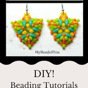 Beading Patterns, DIY Jewelry Making, Seed Bead Earrings Tutorial, Jewelry Supplies, MyBeads4You image 9