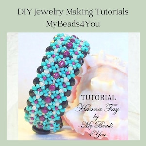 Patrones de abalorios, tutoriales para hacer pulseras con abalorios, materiales para hacer bisutería con cuentas de semillas, patrón de abalorios en PDF de MyBeads4You