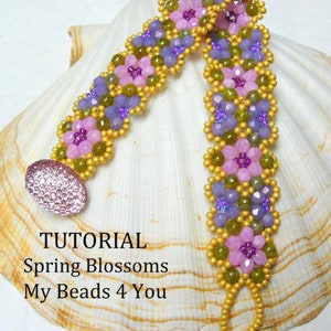 Beading Pattern, Bracelet Beading Tutorial, Beading Supplies, Jewelry Making, Seed Beads Tutorial, DIY Bead Bracelet, MyBeads4You Jewelry image 9