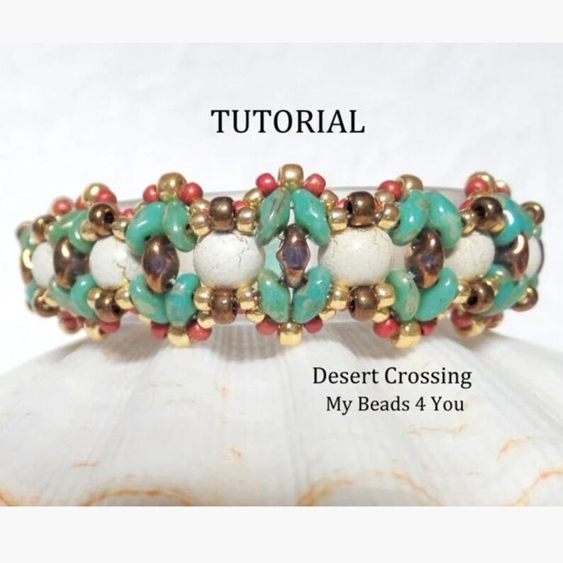 Bracelet Beading Tutorial PDF Seed Bead Pattern Instant Download Beadwork Instructions DIY Jewelry Making Beads, Supplies MyBeads4You image 7