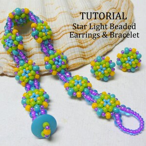 Beadweaving Tutorials Patterns, DIY Beading Instructions, Seed Bead Bracelet Pattern, PDF Earring Pattern, Beaded Bead Tutorial, MyBeads4You image 6