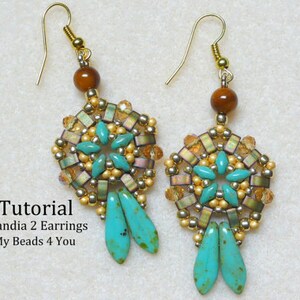 DIY Beading Tutorial, Beading Pattern, Jewelry Tutorial,Beading Instructions,Seed Bead Tutorial, Superduo Tutorial, Bead Pattern,MyBeads4You image 2