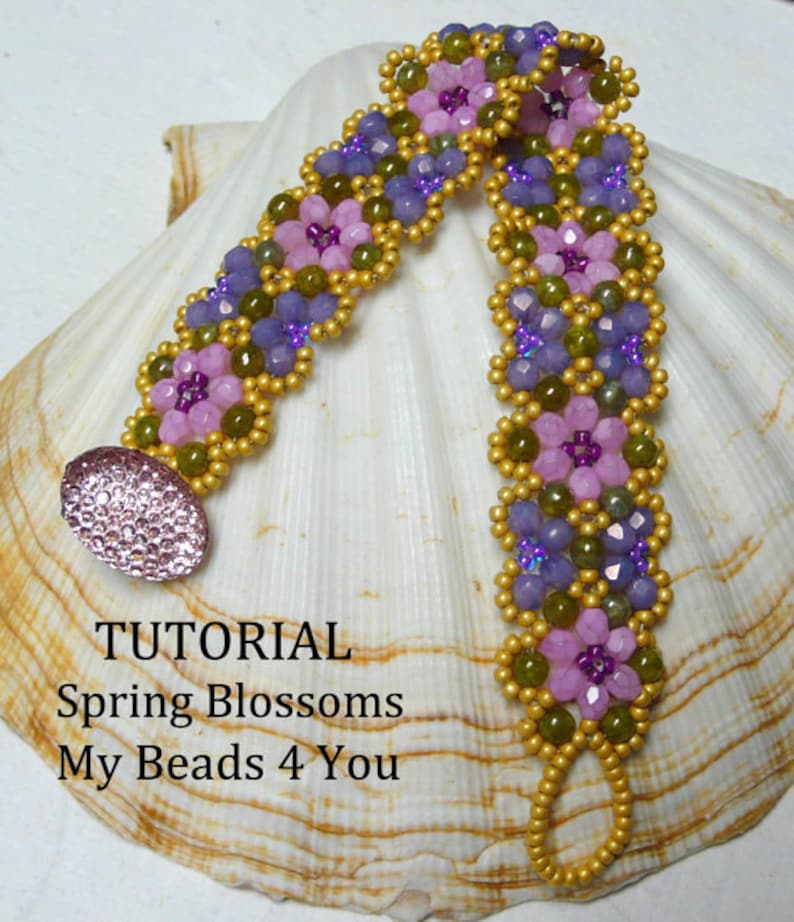 Beading Pattern, Bracelet Beading Tutorial, Beading Supplies, Jewelry Making, Seed Beads Tutorial, DIY Bead Bracelet, MyBeads4You Jewelry image 6