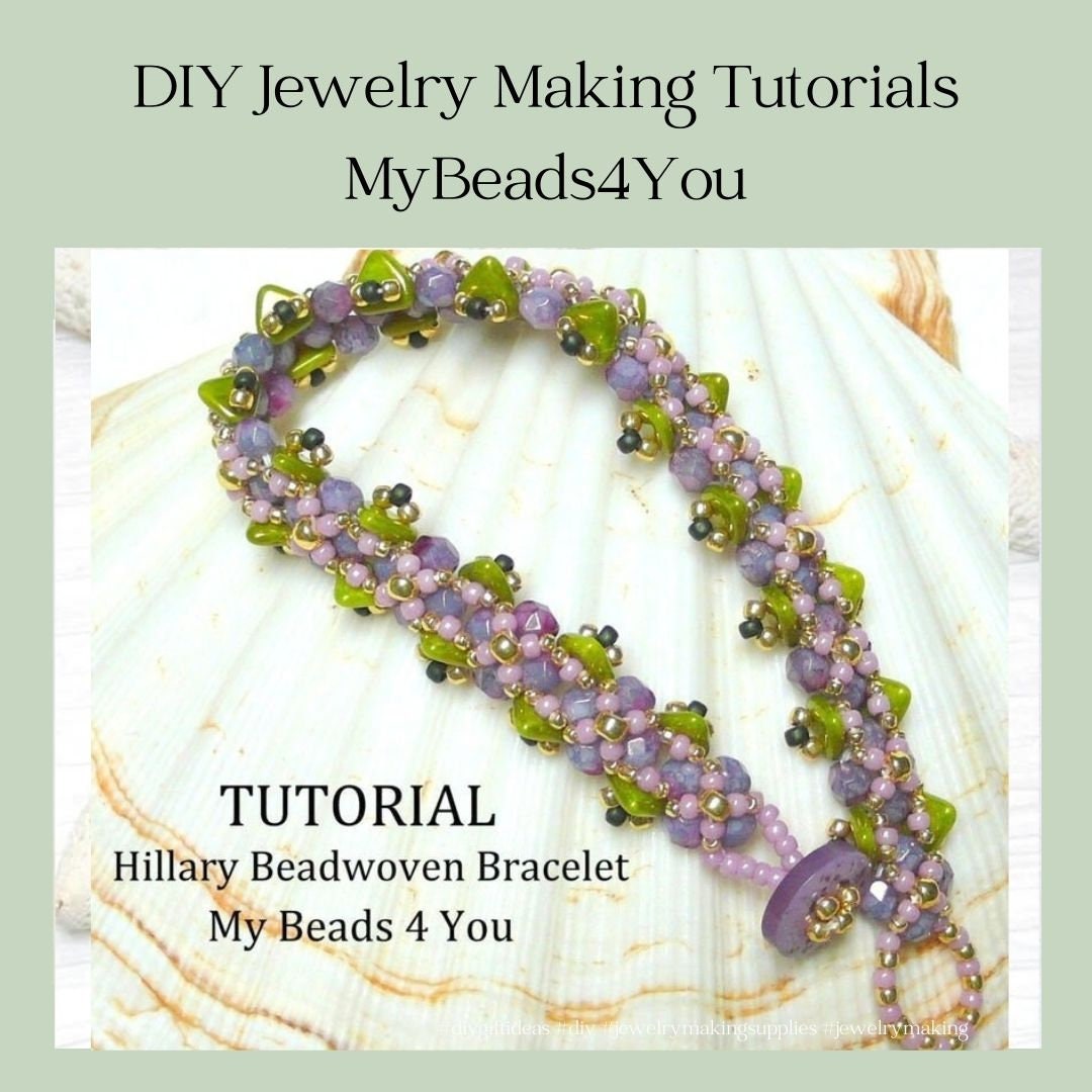 Bracelet Beading Pattern, Instant Download PDF, DIY Seed Bead Jewelry ...