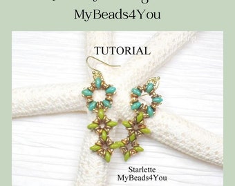 Earring Beading Tutorial, DIY Jewelry Making, Seed Bead Earring Patterns, Beaded Earrings Pattern, DIY Crafts Jewelry, Beading Supplies