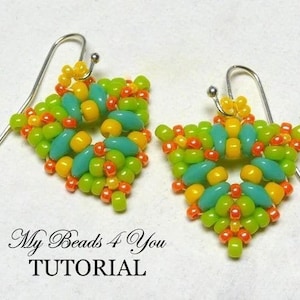 Beading Patterns, DIY Jewelry Making, Seed Bead Earrings Tutorial, Jewelry Supplies, MyBeads4You image 7