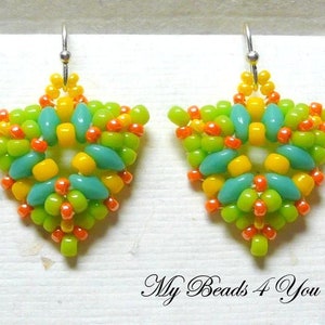 Beading Patterns, DIY Jewelry Making, Seed Bead Earrings Tutorial, Jewelry Supplies, MyBeads4You image 2