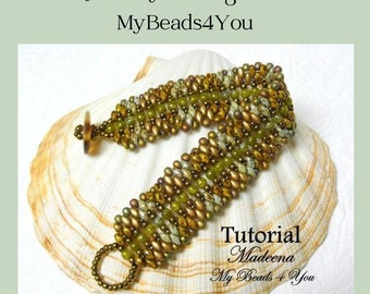 Bracelet Beading Pattern, Bead Jewelry Tutorials and Patterns, DIY Crafts, Seed Bead PDF Beading Instructions, Jewelry Making Supplies