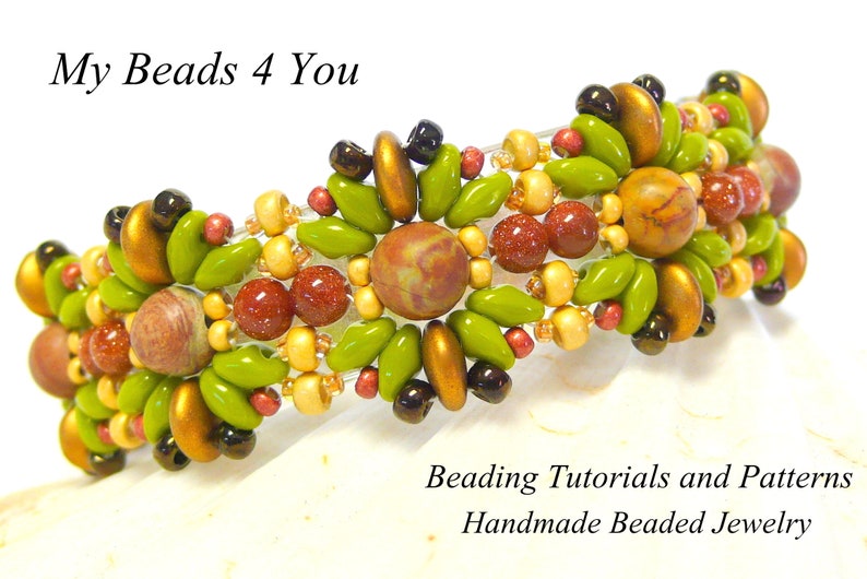 Bracelet Beading Tutorial Pattern DIY Seed Bead Jewelry Making Easy Digital Download Instructions Star Dust Bracelet Beading Pattern image 7